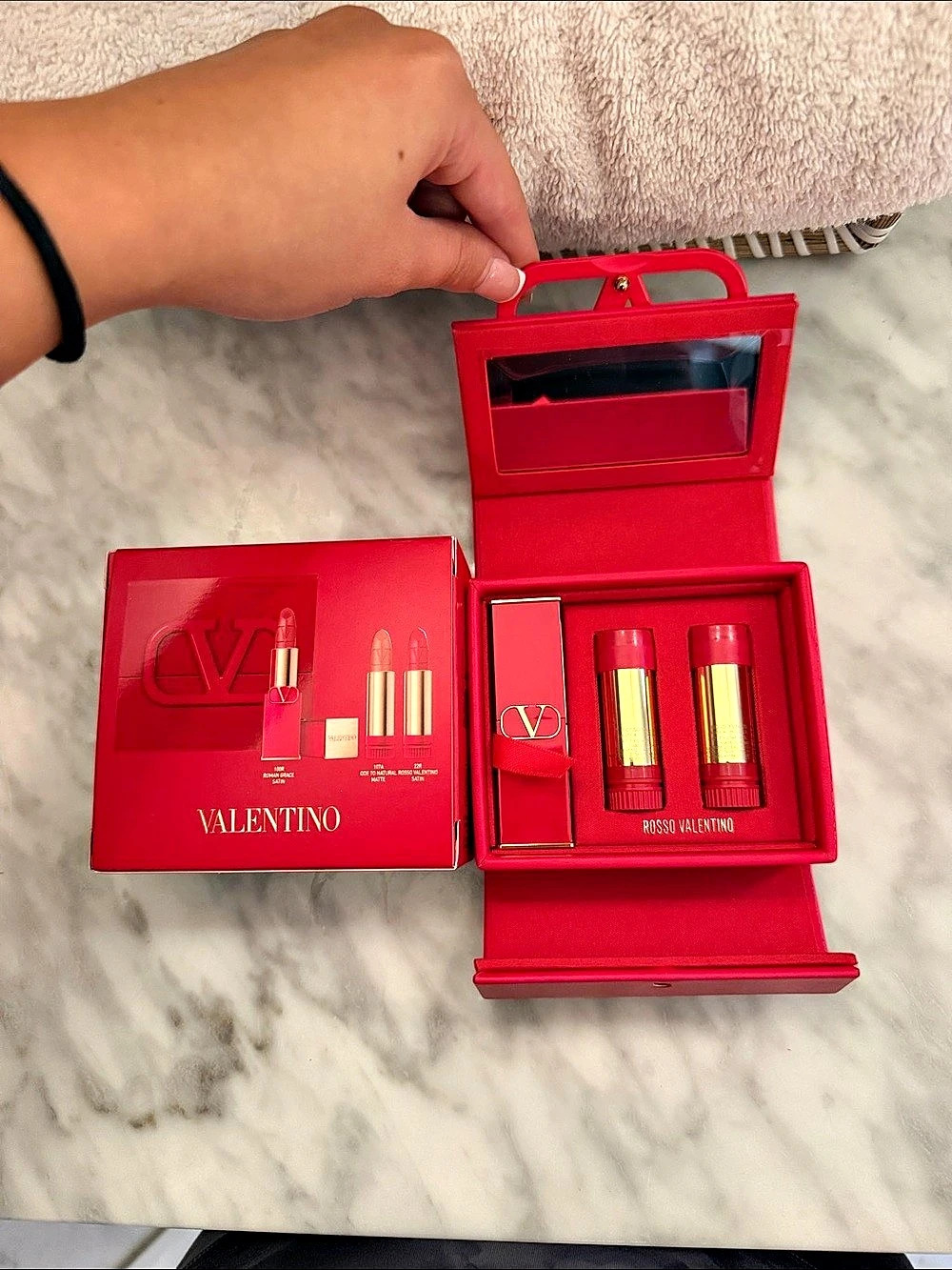 Valentino Rosso Valentino Couture Lipstick Set (1 Lipstick & 2 Refills) Rosso